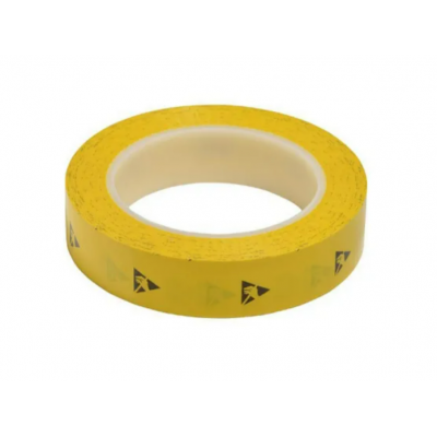 Лента антистатическая желтая упаковочная, 12ммх33м (Rs ≤ 10Е9)