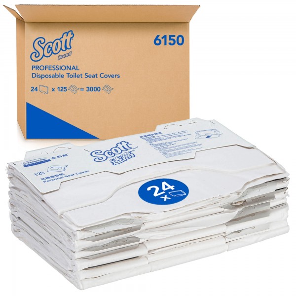 Персональные покрытия на сиденье унитаза Scott Professional Kimberly-clark (арт.  6150) 