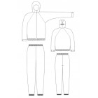 Костюм (куртка+брюки) для чистых помещений М-147