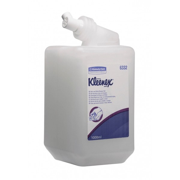 Гель для душа и шампунь Kleenex в картридже 1 литр (6332), 6 картриджей/уп 