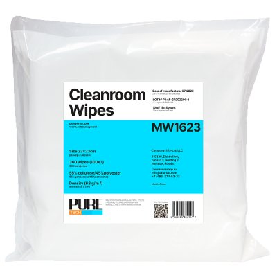 Салфетки для чистых помещений Puretech® MW1623