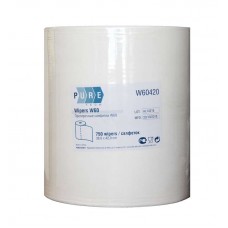 Протирочный материал в рулоне PURETECH W60, 60 г/м2, 750 листов, белый