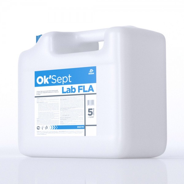 Щелочное средство для машинной очистки лабораторного стекла Ok’Sept Lab FLA Щелочное средство для машинной очистки лабораторного стекла Ok’Sept Lab FLA